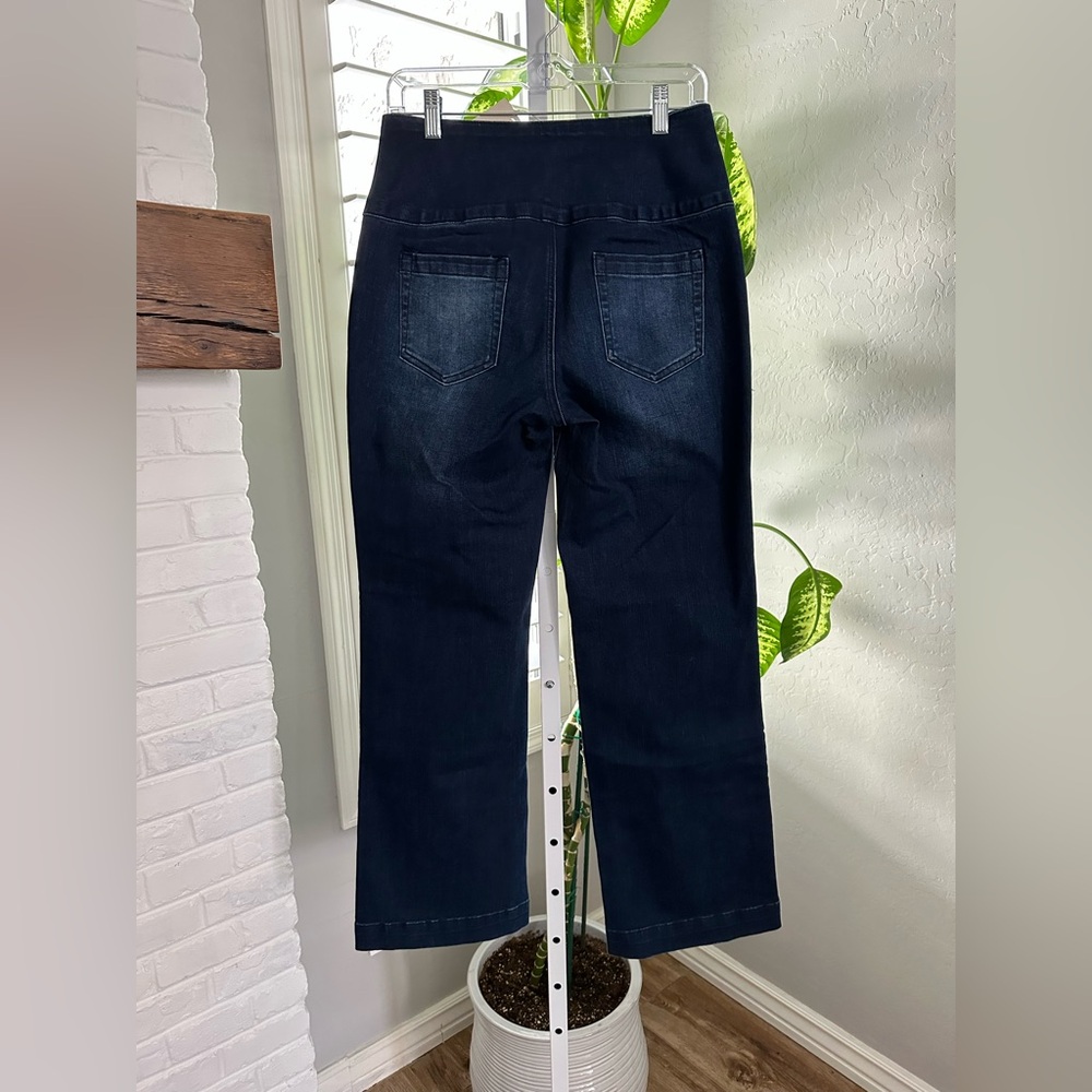 Flamingals Wash Seam Front High Rise Straight Leg Jeans Size Large NWT - Picture 12 of 13